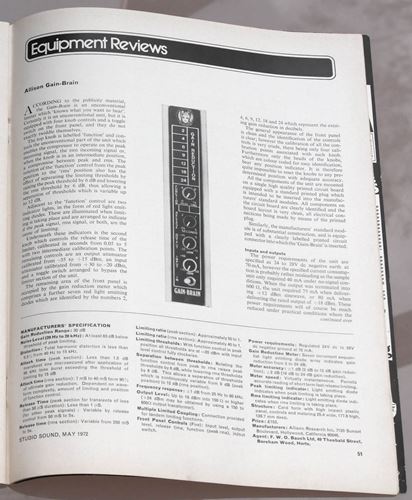 various-Studio Sound May 72 (synth survey)